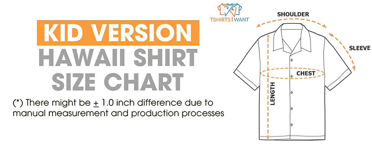 Kid Hawaiian Shirt Size Chart